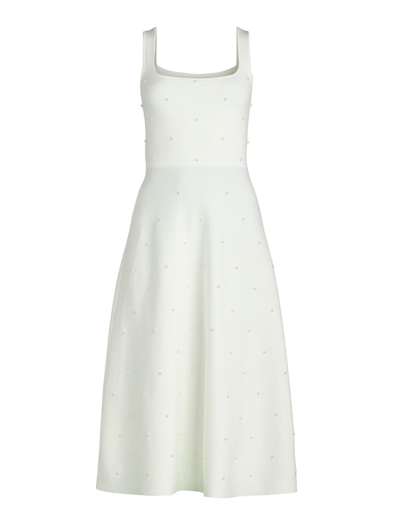 Free Assembly Women's and Women's Plus Beaded Sweater Dress, Sizes XS-4X -  Walmart.com