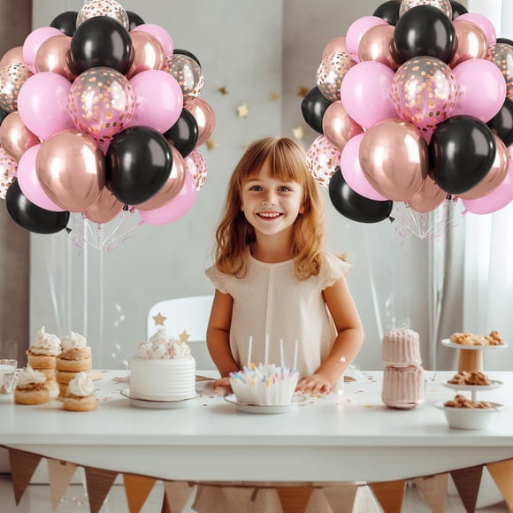 Juego de 30 globos de poliéster multicolor | Decoraciones para fiestas con helio para cumpleaños, bodas y celebraciones navideñas