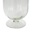 thumbnail image 4 of DecMode Glass Ribbed Fluted Candle Holder with Elevated Base, 4 of 9