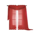 Diamond Sheer Voile Curtain Panels