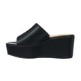 thumbnail image 3 of Sandalias Para Mujer Slides Con Plataforma Tipo Piel Negro negro 27 Incógnita 040D1W, 3 of 7
