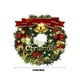 thumbnail image 3 of Corona navideña, corona navideña falsa con campanas, tarjeta de texto, también adornada con bolas navideñas, flores de ciervo, decoraciones navideñas para puertas, coronas decorativas navideñas, 3 of 7