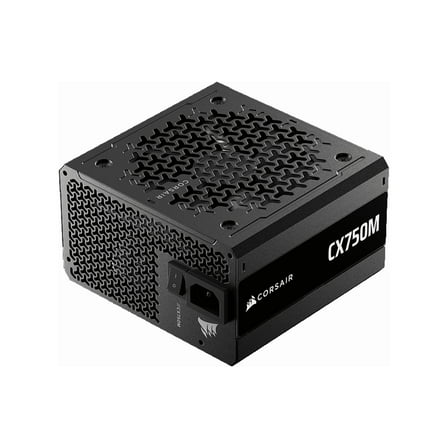 CORSAIR CX750M (2025) Semi Modular ATX 3.1 PCIe 5.1 Low-Noise 750W Power Supply with 12V-2x6 Cable – Cybenetics Bronze Efficiency, LLC Topology, 105°C Capacitors – Black