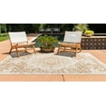 thumbnail image 4 of Rugs.com Jill Zarin Outdoor Collection Rug – 6' x 9' Beige Flatweave Rug Perfect For Bedrooms, Dining Rooms, Living Rooms, 4 of 9