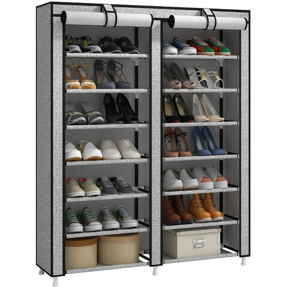 Organizador para zapatos JIUYOTREE de 7 niveles con funda a prueba de polvo