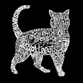 thumbnail image 2 of LA Pop Art Men's Word Art Crewneck Sweatshirt - Cat, 2 of 2