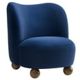 thumbnail image 5 of Monroe Accent Chair in Midnight Blue Walnut, 5 of 9