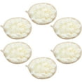 thumbnail image 1 of Puf de baño y ducha, puf de malla, bola de ducha, 6 unidades, color beige, 1 of 7