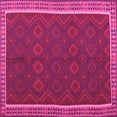 thumbnail image 1 of Ahgly Company Indoor Square Oriental Pink Traditional Area Rugs, 3' Square, 1 of 4