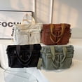 thumbnail image 3 of Guardoinrt Large Capacity Handbag Portable And Versatile Good Gift Item For Any Occasion Striped Womens Bag black, 3 of 6