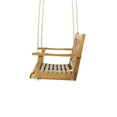 thumbnail image 4 of Kessler Acacia Wood Outdoor Hanging Porch Swing, Teak, 4 of 7