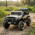 thumbnail image 4 of The Baby Shop Carro Montable Eléctrico Verde C/ Karaoke Camioneta 4x4 Niño, 4 of 4