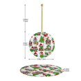 thumbnail image 4 of Adorno navideño colgante Grin-Ch para árbol de Navidad: adornos colgantes de cerámica para fiestas: ideas para regalar adornos navideños, 4 of 8