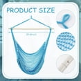 thumbnail image 2 of Sillas Hamaca Colgantes Barydat Boho Swing 2 Piezas Algodón Azul, 2 of 6