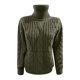 thumbnail image 4 of Puntoco-suéter liso para mujer, Jersey holgado tejido con cuello alto, manga larga, liquidación navideña Puntoco Puntoco-4079, 4 of 5