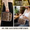 thumbnail image 4 of ZUXONGSY Lion Cross Raven Print Bible Cover for Women Quilted Bible Bag Portable Scripture Bag with Handle Handbag for Daily Commuter, 4 of 7
