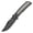 Black, variant on Kansept Bison Folding Pocket Knife 4.25" CPM S35VN Blade,Titanium Handle,K1108B1