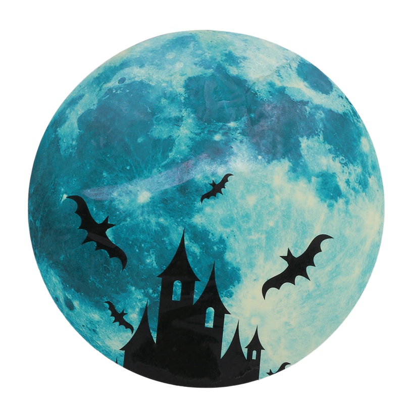 30Cm 3D Luminous Moon Bedroom Wall Sticker Green Fluorescent In In Dark