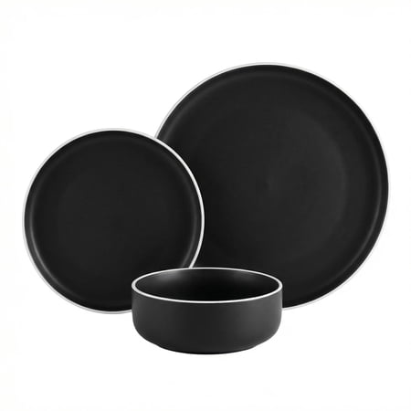 Plates And Sets 12 Pieces Round Porcelain Dinnerware Dishes Dishware Cresistant Ceramic Dish Set Dining Dinner Ware Service For 4