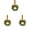 Gold, variant on 3 Pcs 9.8" Small Christmas Cabinets Wreaths Mini Wreaths for Kitchen Window Chair Backs with Ribbon Bell Artificial Greenery for Farmhouse Holiday Decoration