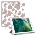 thumbnail image 1 of Deokke Compatible Con Ipad De 10,2 Pulgadas Funda De 9ª/8ª/7ª Generación (2021/2020/2019) Con Portalápices Y Funda Trasera De Tpu Suave Con Función De Encendido Y Apagado Automático, Patrón De Vaca Ma, 1 of 5