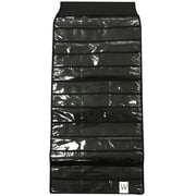 Wrapables® 39 Pocket Black Polyester Hanging Jewelry Organizer with 28 Holding Loops