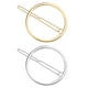 thumbnail image 1 of BRIGHTFUFU 2 PCS Creative Metal Aley Clips Hair Hairlips Clips de cola de caballo de forma redonda simples tocado para mujeres Lady Girls, 1 of 7