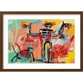 thumbnail image 2 of Art.com Boy and Dog in a Johnnypump, 1982 Giclee Print by Jean-Michel Basquiat, Brown Frame Wall Art, 23" x 17", 2 of 5