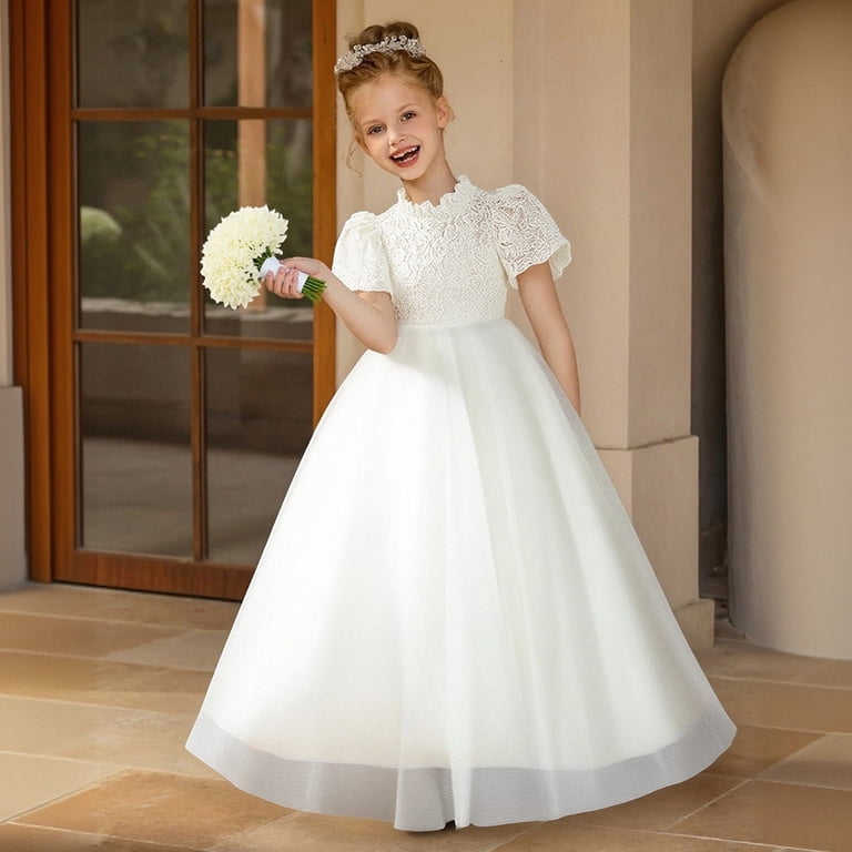 6t formal dress Maqroz Girl Clothes Dresses for Toddler Girls 6T 2025 off Shoulder Bridesmaid Dresses Long Chiffon Flower Girl Dress Formal Dress Teen Girls Wedding A