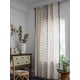 thumbnail image 3 of 1pc Geometric Pattern Printed Decorative Curtain, Bohemian Style Printed Tassel Blackout Decorative Curtain, Suitable For Home Bedroom Living Room Din, 3 of 5
