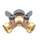 thumbnail image 2 of Inteprter Conector en Y divisor de manguera de jardín de cobre y latón macizo para alta velocidad 1. Características destacadas del producto Jardín y Patio Rosca americana 3/4, 2 of 6