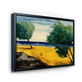 thumbnail image 3 of Designart 'Blue Beach By The Coastline' Nautical & Coastal Framed Canvas Wall Art Print, 3 of 5