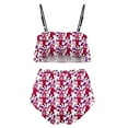 thumbnail image 5 of FcBaudy Womens Swimsuits Two Piece Swimsuit for Women Bathing Suit for Women Tankini Swimsuits for Women Women's Ruffled Bikini Swimsuit Set Women Swimsuit, 5 of 5