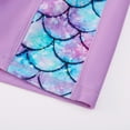 thumbnail image 5 of Tfken Swimsuit For Girls Children Purple Size 10-12 Years Fish Scale Print Short Sleeve Swimwear Crew Neck 2 Piece Summer Bathing Suits, 5 of 8