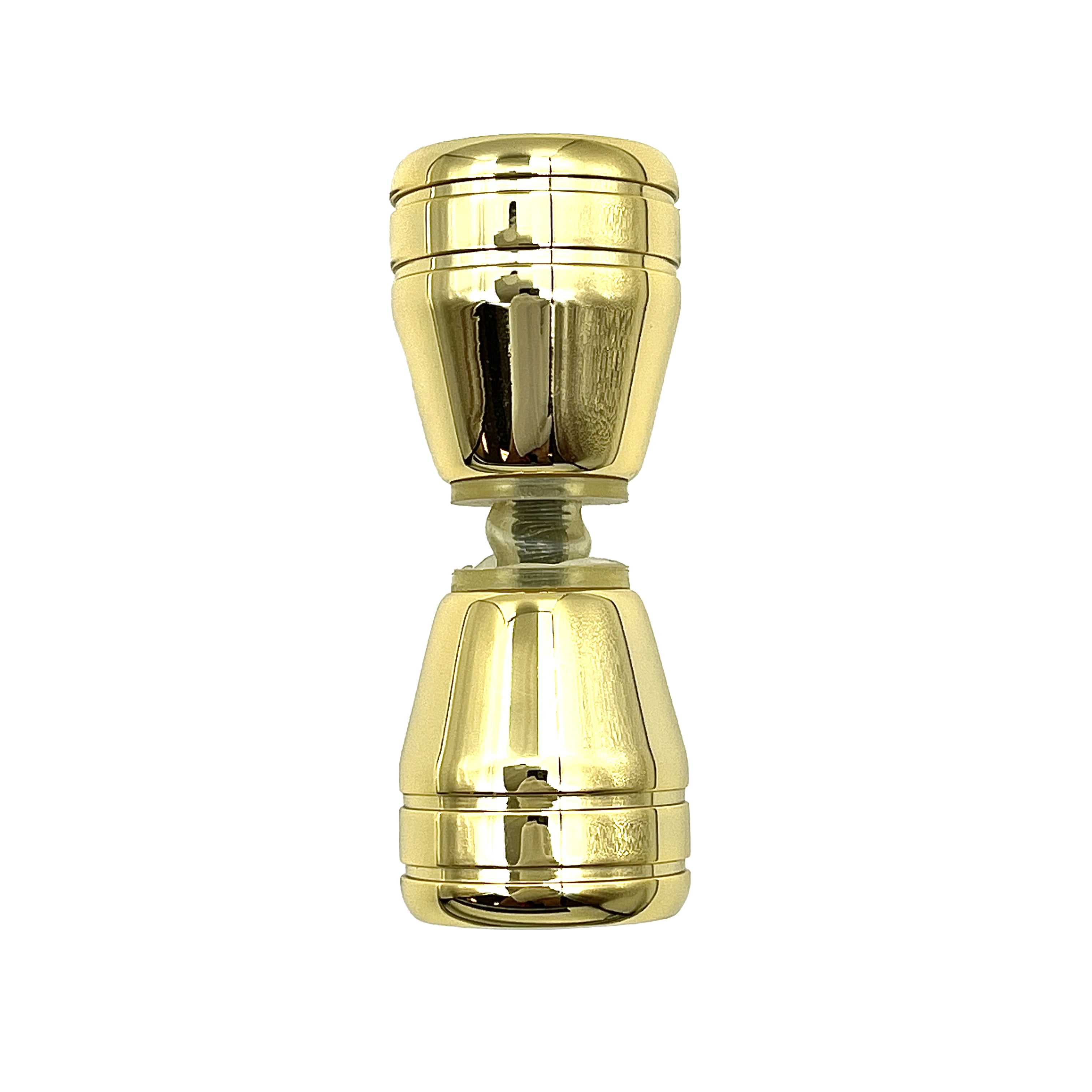 Brixwell KDBTBGP Deluxe Series Glass Door Knob Back to Back Mount 24K Gold