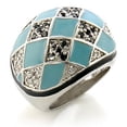 thumbnail image 1 of Bague en Laiton Rhodié avec AAA Grade CZ en Jet pour Femmes Jet Style de Couleur Pierre 8X159 Taille 10, 1 of 1
