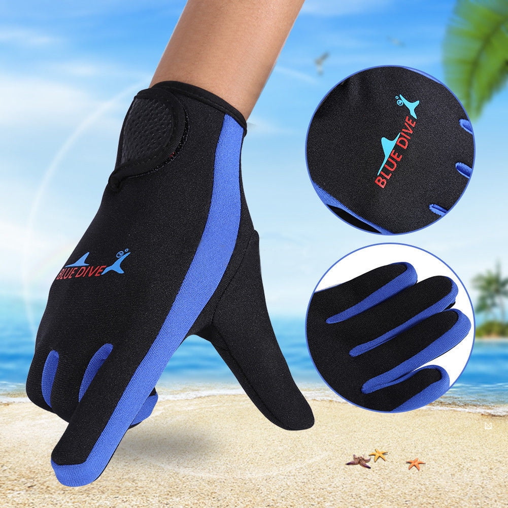 High Elasticity 1.5mm Neoprene Winter Sport Swimming Snorkeling Diving Gloves by 14.54