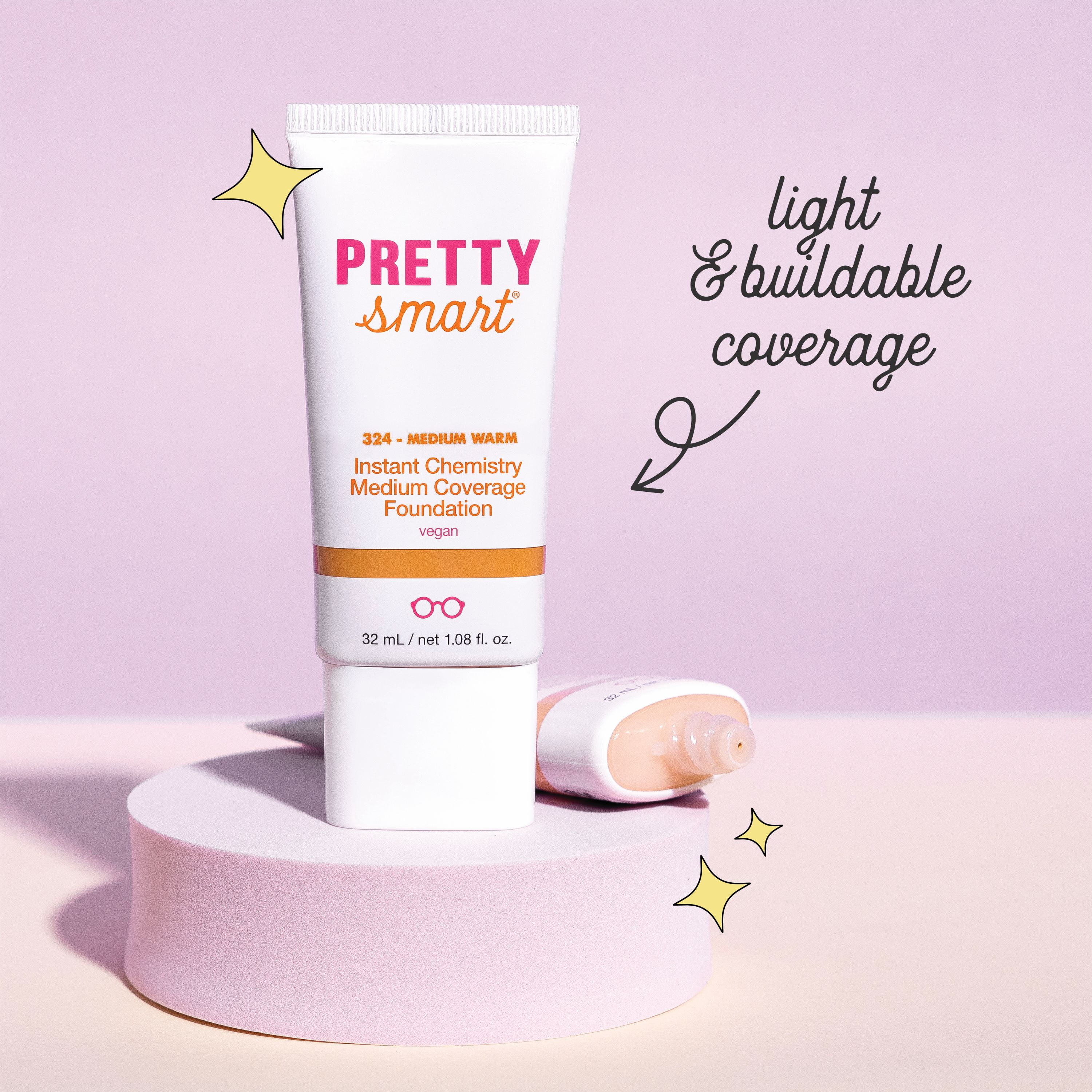 Pretty Smart Instant Chemistry Medium Coverage Foundation, 343 Deep, 1.08 fl. oz.