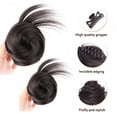 thumbnail image 3 of Extensions de Cheveux Synthétiques Raides Chignon Postiche Pince à Cheveux Queue de Cheval, 3 of 6