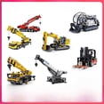 thumbnail image 1 of Serie de vehículos de ingeniería neumática Excavadora Bulldozer de control remoto Grúa excavadora Bloques de construcción de juguetes de control remoto para niños, 1 of 1