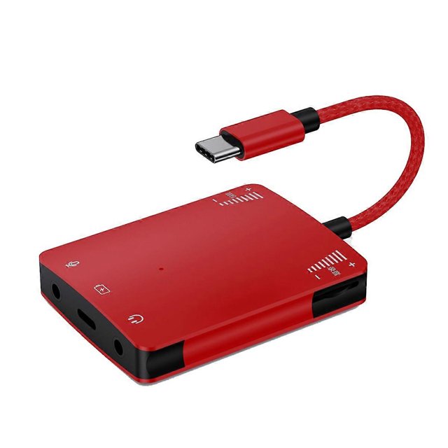 Audio Interface Adapter Fast Transmission Stable Compact Size Plug-And-Play External Sound Card Live Converter B