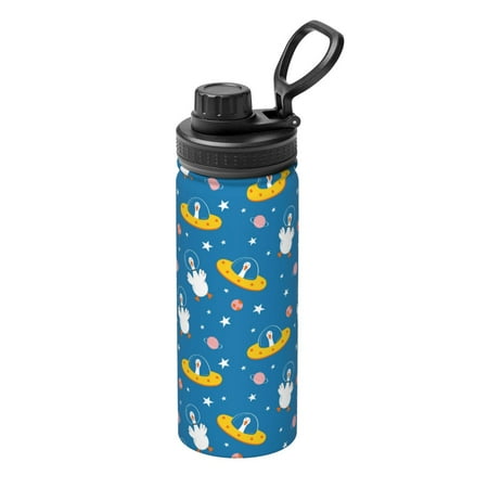 

Uemuo Cartoon Goose 18OZ Insulated Kettle Sports Water Bottle Stainless Steel Kettle Vacuum Insulated Flask Flip Lid Travel Mug