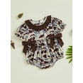 thumbnail image 4 of BemeyourBBs Baby Girl Romper Short Sleeve Round Neck Camouflage Print Bodysuit, 4 of 9