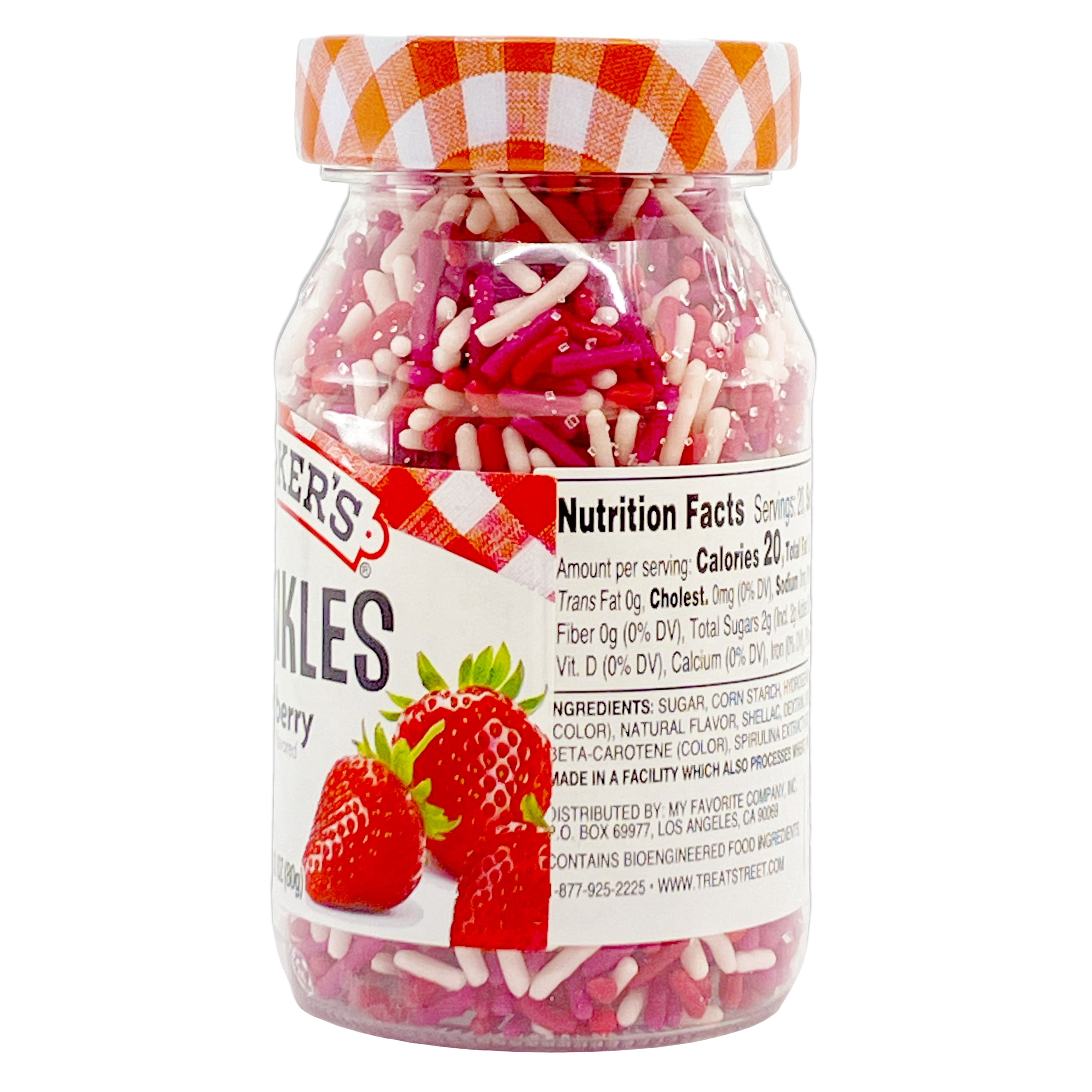 My Favorite Co Smucker’s Strawberry Sprinkles Pink Red and White 2.82 oz