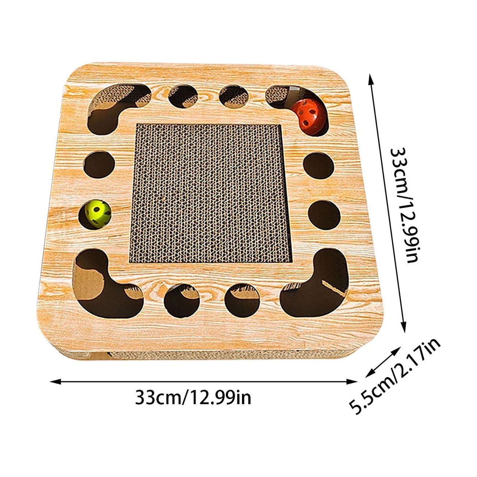 Interactive Cat Scratching Pad with Puzzle Design for Indoor Enrichment and Stress Pet Toy for Feline Wellness and Play