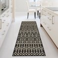 thumbnail image 4 of Yesfashion Carpets Area Rugs Washable 100% Polypropylene Turkish Outdoor Flat Weave Carpet Terrace-Morocco-Bekaa TRC3003 Black 2'3"*7'3", 4 of 7