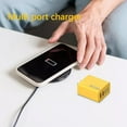 thumbnail image 5 of NATEFEMIN Portable Yellow 120W Double PD Fast Charger USB Multiport 4 Port Charging for Smartphones Tablets, 5 of 9