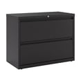 thumbnail image 2 of Hirsh 36-in Wide HL8000 Series Metal 2 Drawer Lateral File Cabinet Black, 2 of 9