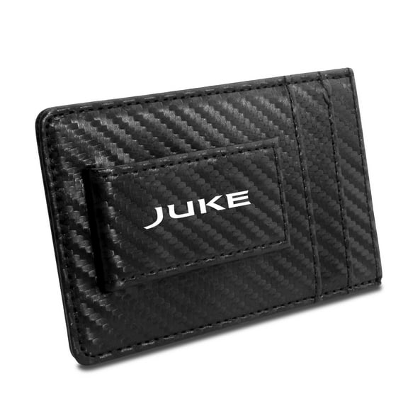 Nissan Juke Slim Black Carbon Fiber RFID Blocking Card Holder Wallet