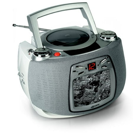 GPX Boombox w/ Black and White TV / CD Player, TVP75